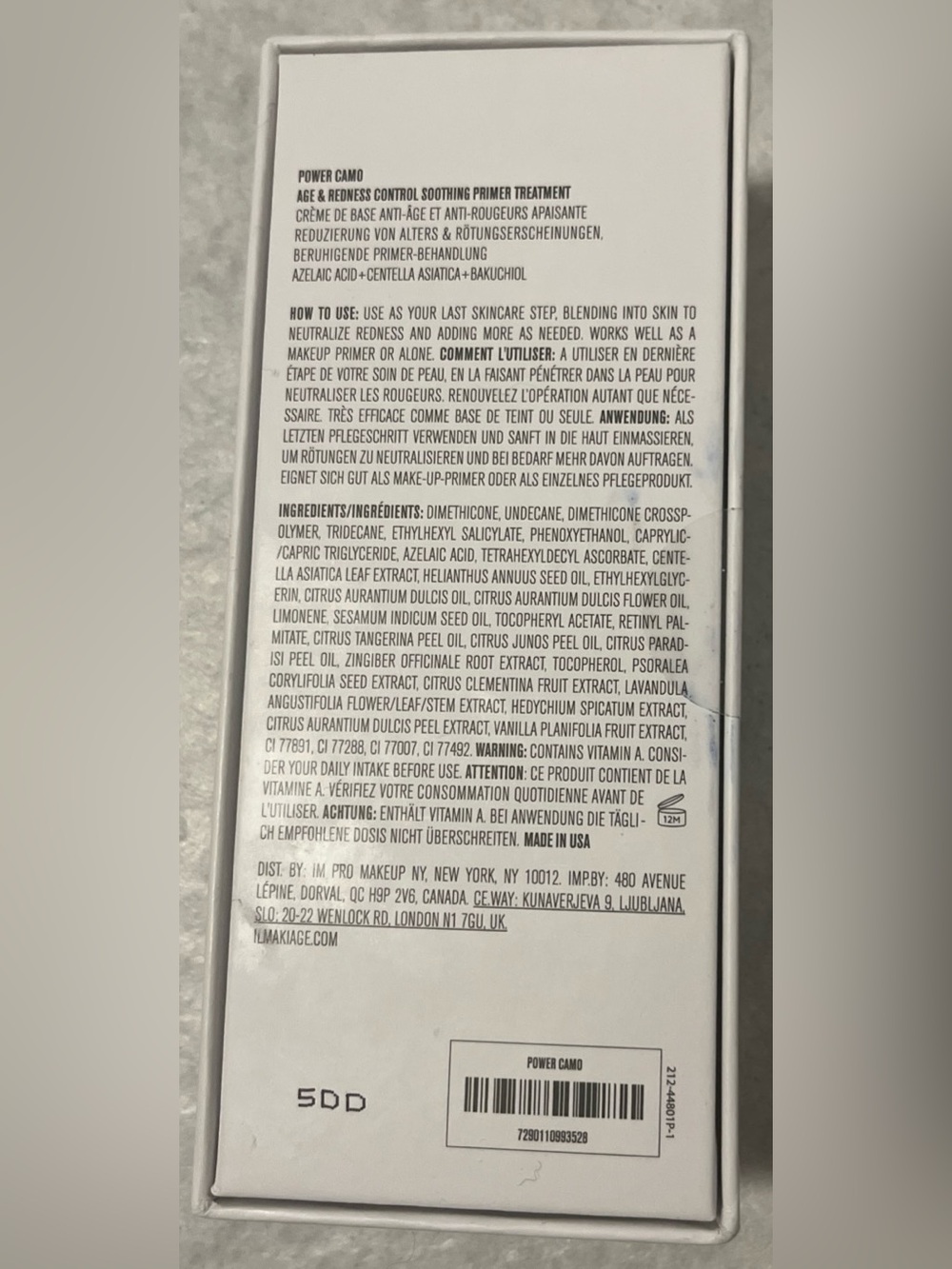 Il Makiage Skin Power Camo Soothing Primer Treatment 25ML New In Package - Picture 3 of 6